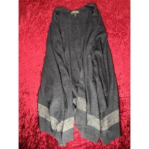 Barefoot Dreams CozyChic Lite Cliffside Wrap Women One Size Gray Cozy Open Front